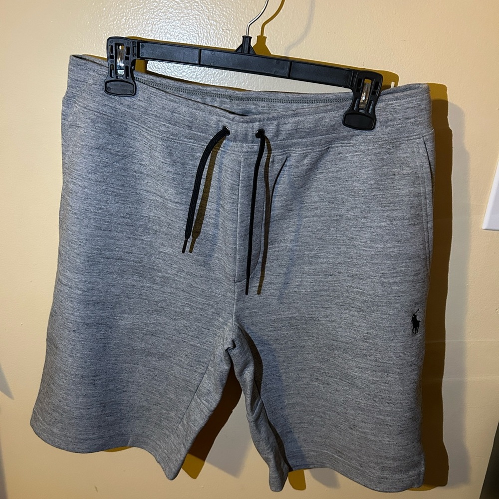 Grey polo sweat shorts